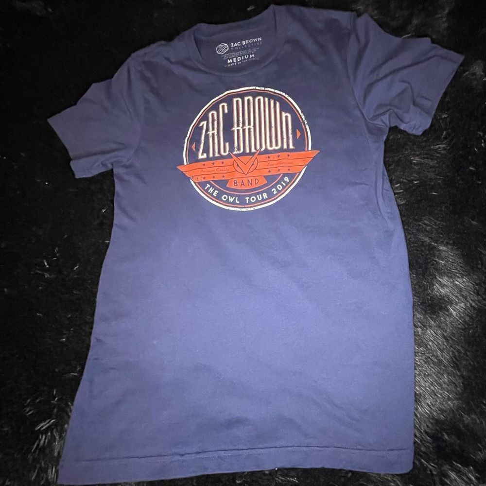 Zac Brown The Owl Tour 2019 Concert T-Shirt Size M